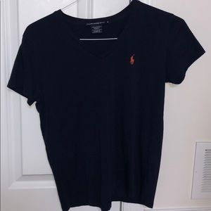 Ralph Lauren sport. Navy blue v neck T-shirt